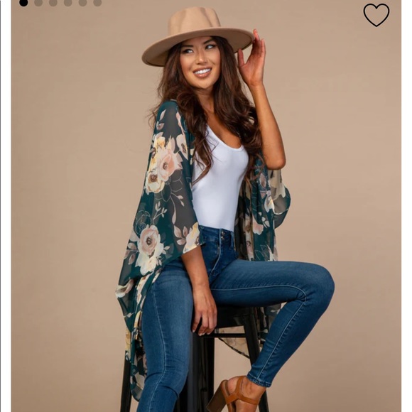 Pinkblush Tops - PinkBlush Floral Sheer Cover Up